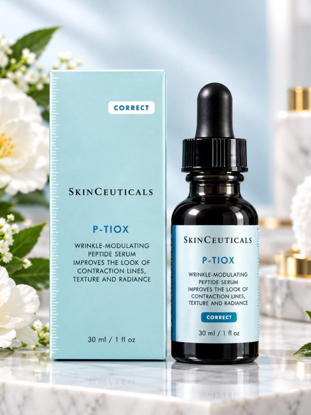 SkinCeuticals P-TIOX Peptide Serum 1 fl oz 30ml Wrinkle-Modulating Anti-Aging